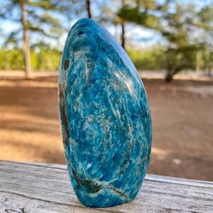 SOLD ON M High Quality Polished Blue Apatite Freeform